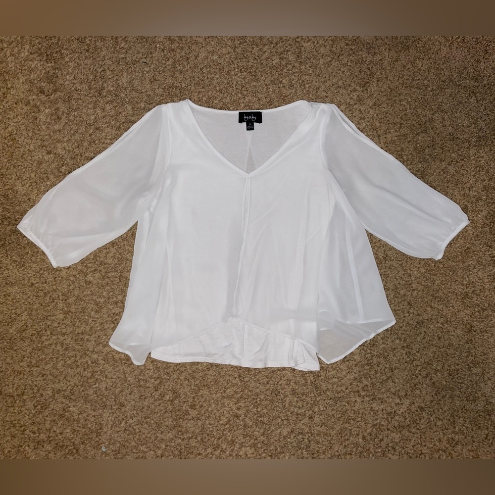By & By | White cold shoulder blouse